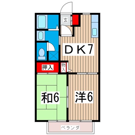 サニーヒル本宮の物件間取画像